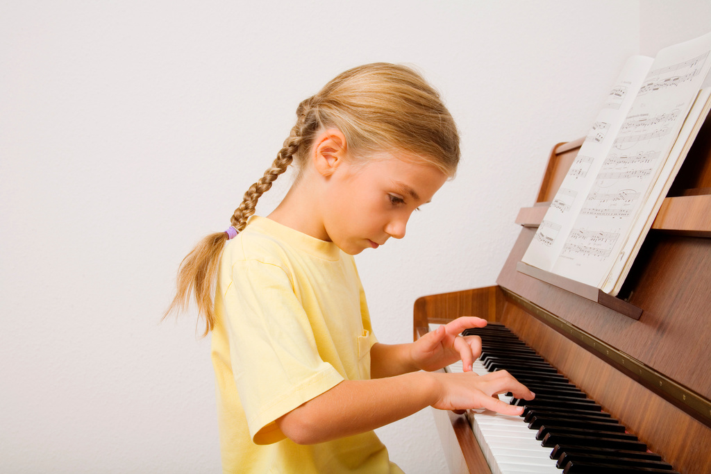 Girl playing piano